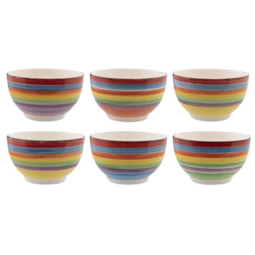 Kombiservice Tafelservice Porzellan Geschirr Bunt 6er Set schale 14cm Kombiservice Tafelservice Porzellan Geschirr Bunt 6er Set schale 14cm