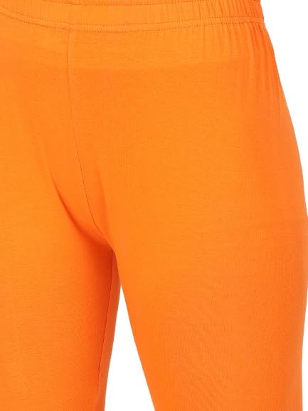 Image of Robinbosky Premium Stretchable Cotton Ankle Legging for Women | Suitable for Formal wear & Casual wear | High-End Elastic Makes The Leggings Squat Proof and Durable for Travel, Yoga, & Workout.