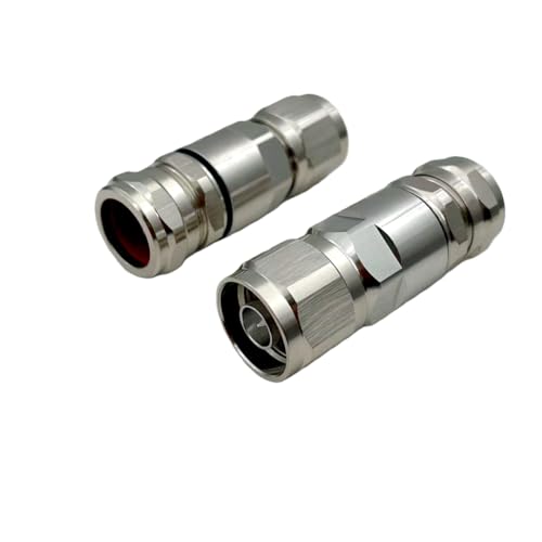 Conector recto macho N para cable coaxial Superflex 1/2" x2 miniatura 1