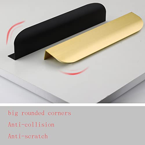 Manijas ocultas de aleación de aluminio de 1000mm con acabado bronce de lujo 6