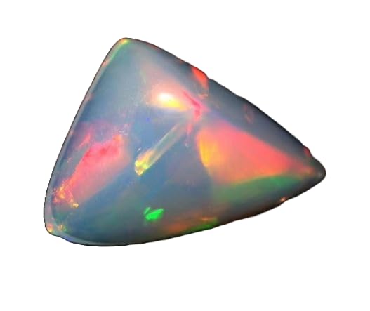 Opale éthiopienne naturelle multi-feu 12,5mm pierre précieuse en vrac