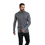Arms of Andes AoA Men's 420 Royal Alpaca Mid Layer: (Full Zip Hoodie) Hiking Sweatshirt Gray XL