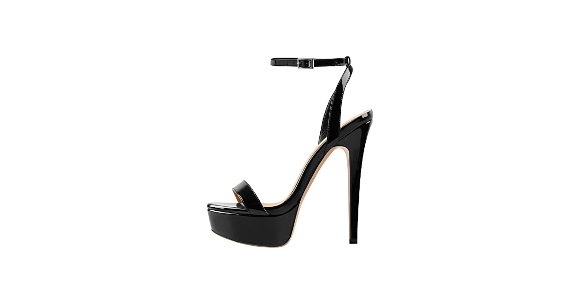 ojos オホス Multistrap Stiletto Heels Black OJOS