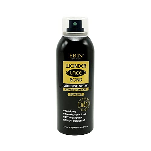 Ebin Wonder Lace Bond Adesive Spray Extreme Firm Hold Supreme 80ml