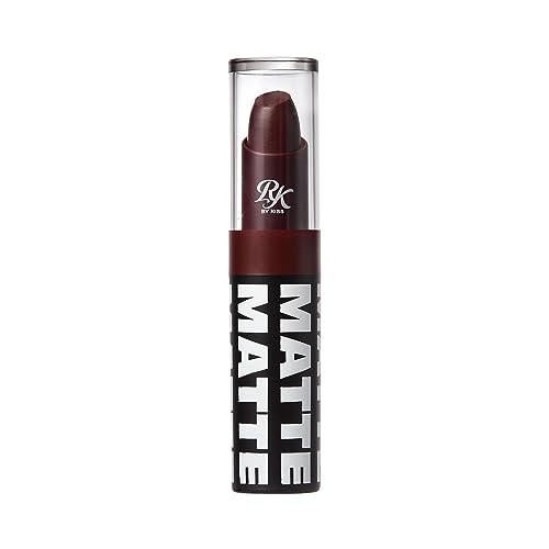 Ruby Kisses Lipstick, Matte Finish, Long-Lasting, Highly Pigmented, Smooth Apply, Full Coverage Lip Color Makeup (Berry Bossy)