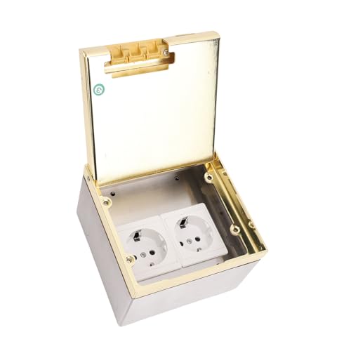 Prise de plancher encastrée 4000W : socket de puissance allongée double prise cachée - 4