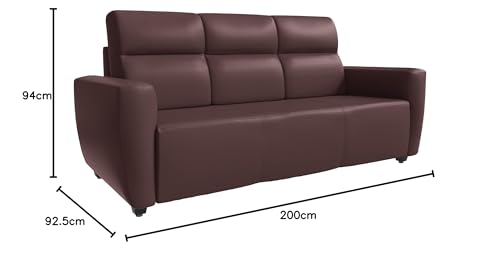 Image of Wakefit Sofa Set | 3 Year Warranty | Sofa 5 Seater, 5 Seater Sofa for Living Room, Wooden Sofa Set, Sofa Set 3+2 Seater - Belize(Romance : Dark Fantasy)