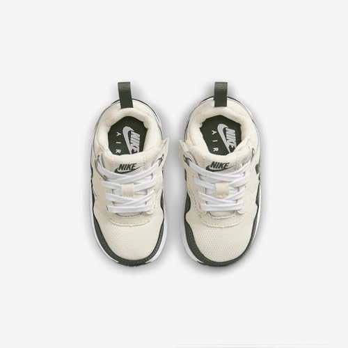 Air Max 1 EasyOn Baby/Toddler Shoes (DZ3309-107, Pale Ivory/White/Bicoastal/Vintage Green) Size 74