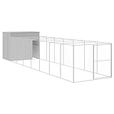 Colore: Grigio chiaro Generico Casetta Cani Corsa Grigio Chiaro 214x865x181 cm Acciaio Zincato,Articoli per animali,Animali domestici - Articoli,Articoli per cani,Casette per cani,Grigio,108.48 KG,3189128