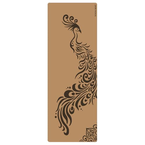 Tapis yoga liège antidérapant résistant transpiration pour le voyage
