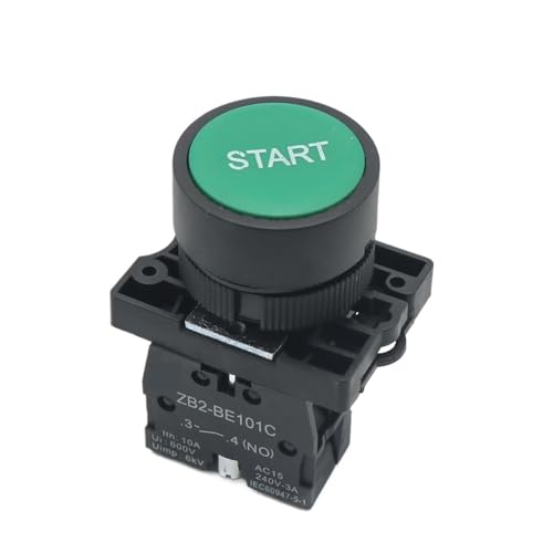 Bouton poussoir impulsionnel vert 22mm à flèche XB2