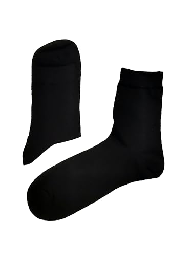 charmii Mid length linen socks for autumn and winter, sweat wicking and breathable (5 pairs)