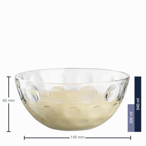 LEONARDO HOME CUCINA OPTIC Schalenset • 4 Stück • Für Dessert, Dips, Beilagen • Vielseitig im Alltag • Stapelbar • Kompakt • Modernes… – Ansicht 2