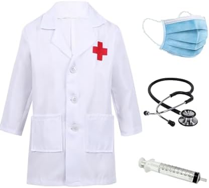 Fancy Steps Kids Community Helpers Doctor & Nurse Coat|Costumes for boys & girls