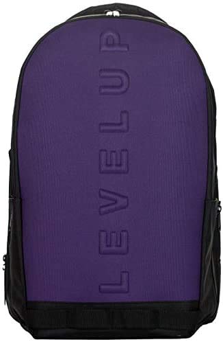 Level Up Zaino Scuola Viola Rotondo con Cuffie Gaming 32x42x17 cm + Omaggio Penna Colorata