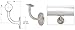 C.R. LAURENCE HR20TBS CRL Brushed Stainless Surface Mounted Hand Railing Bracket for 2" Tubing