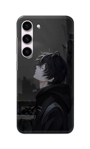 Image of Plastic Printfidaa Printed Hard Back Cover Case For Samsung Galaxy S23 5G Back Cover (Famous Anime Cartoon Character) -112, Black