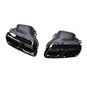 Kompatibel mit Mercedes Benz W212 E-Klasse E260 E300 2014 bis 2016 Schalldämpferspitze-Upgrade E63 Vierfach-Auspuffanlage(B Black)