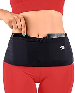 Stashbandz Unisex Running Belt, Waist Fanny Pack, Money & Insulin Pump Belt, Travel