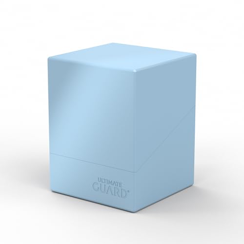 Image of Ultimate Guard Boulder Solid 100+, Deck Case for 100 Double-Sleeved TCG Cards, Baby Blue, Secure & Durable Storage for Trading Card Games, No Transparency