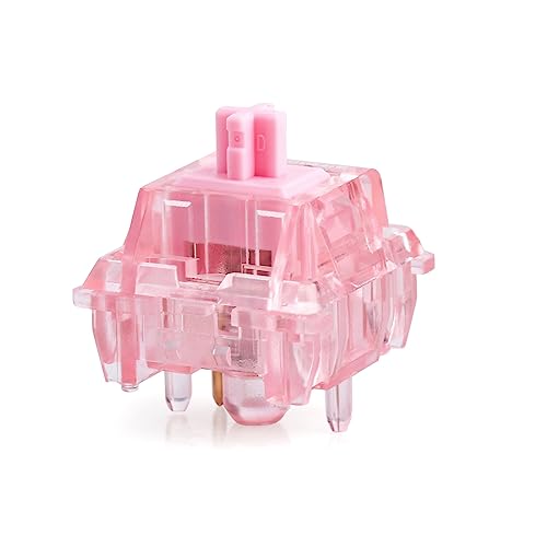 EPOMAKER Dawn Pink 38gf リニア メカニカル キーボードスイッチ POMステム付き 5ピン スイッチセット 半透明PCハウジング 30ピース ゲーミングDIYキーボード用(DawnPink,Linear) EPOMAKER Dawn Pink 38gf リニア メカニカル キーボードスイッチ POMステム付き 5ピン スイッチセット 半透明PCハウジング 30ピース ゲーミングDIYキーボード用(DawnPink,Linear)