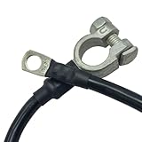 Battery & Starter Lead Power Inverter Cable (16mm/5AWG 12v 110Amp 915mm Long Negative Battery Strap Battery and Ring Terminal)