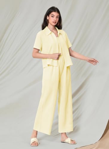 Image of TOPLOT Women's Jumpsuit Co-ord Set | Soft Breathable Feel | Comfortable Fit with Easy Movement | Stylish One-Piece Outfit Design | Perfect for Casual & Travel (5225)