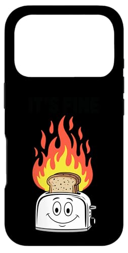 It's Fine Toaster Fire Burnt Toast ����ȃ��[���A �~�[�� �X�}�z�P�[�X iPhone 17 Pro �p
