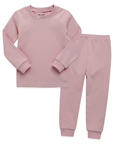 Image of VAENAIT BABY 12M-12Y Kids Boys Girls Toddler Solid Cotton Daily Pajamas Pyjamas Sleepwear Set Basic