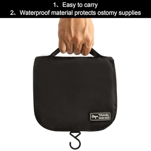 Ostomy Colostomy Travel Bag Hanging Ostomy Supplies Bags for Ostomy Colostomy Foley Catheter, Medical Supplies Ileostomy Ostomy Pouch Accessories Hanging Toiletry Organizer4