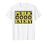 Public Enemy Official 4 Logos White T-Shirt