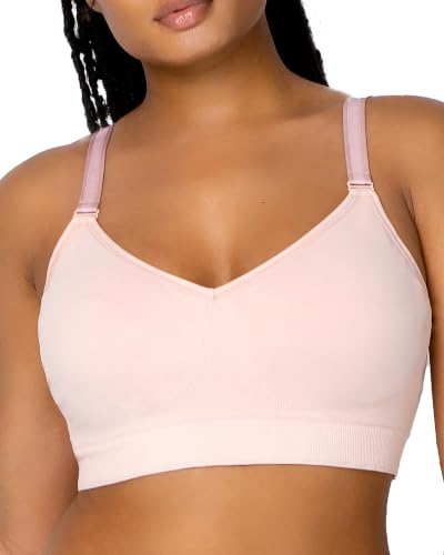 Image of Curvy Couture Women's Plus Size Wireless Bra - Seamless, Soft & Comfortable Fit