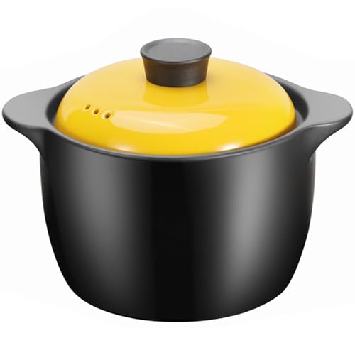 Olla de cerámica for cocinar, cacerolas pequeñas cobre, cazuela barro for, cuencos resistentes al calor con tapa, ollas, olla for guisar