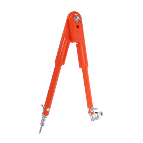 Angoily Compás para Carpintería Metal con Portalápiz y Ala Herramienta para Marcado de Madera Grande Fácil de Usar para Dibujo Técnico y Proyectos de Carpintería