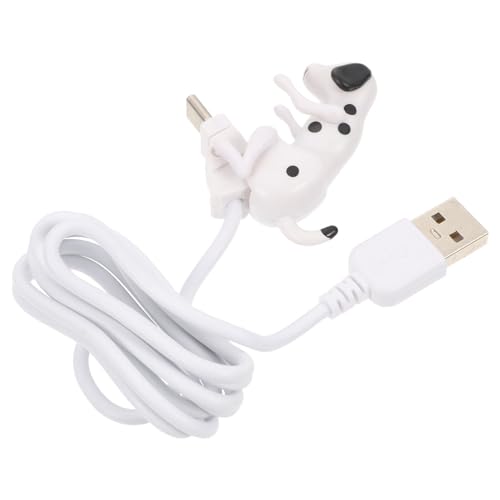 UKCOCO puppy data cable dog USB cable c USB cable humping dog USB fast charger type-c cable Phone Charging Lines phone charger cable Durable USB Cable old driver Metal white product