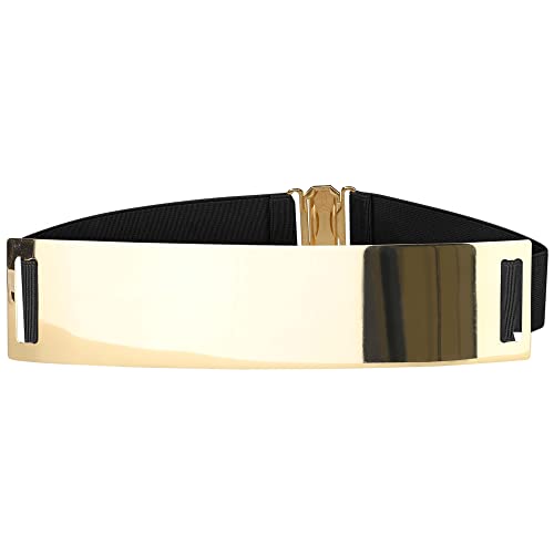 Women's Mirror Metal Stretch Belts