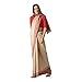 Produktbild Indische Sari-Bluse, Satin-Optik, Beige, Tussar, Ghicha, Seide, Muslimische Frau, Party, Weben, Sari 882