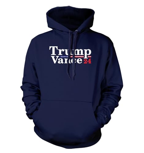 Tcombo Trump Vance 24 - Vote Election MAGA - Sudadera unisex con capucha, marino, X-Large