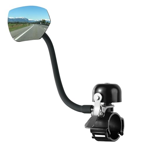 Bike Bell with Mirrors – 360° Adjustable Safety Bicycle Rear