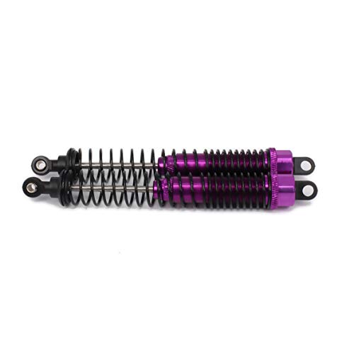 Shock Absorber Damper 130mm Oil Adjustable Alloy Aluminum for RC Car 1/10 Crawler Truck Upgraded Hop-Up Parts HPI HSP Traxxas Losi Axial Tamiya Redcat Himoto Losi(Purple) - Thumbnail 2