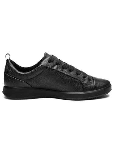 Basket Roma noire en taille 44 large aux finitions soignées