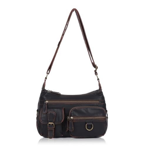 Angel Barcelo Cross body Shoulder Bag Women Soft PU Leather Purses and Handbags