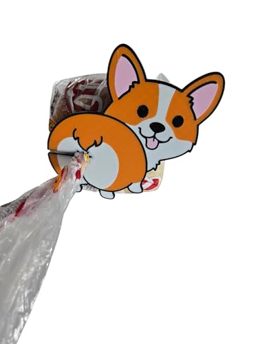 Funny Corgi Butt Bread Clip – 3D Printed Bag Holder – Novelty Kitchen Gadget for Dog Lovers – Handmade PLA Plastic – 5.5