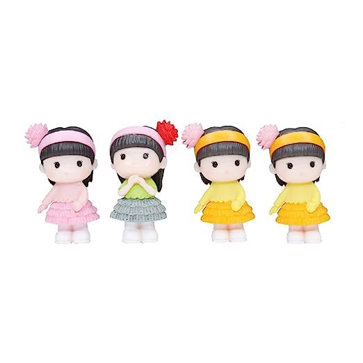 Wonderland Miniature Toys - Set of 4 Small Doll Girls (Fairy Garden Accessories) (B09K4B8GS6) Amazon Price History, Amazon Price Tracker