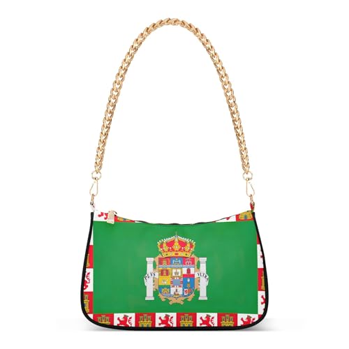 Province Flag Small Hobo Purse Women Designer Handbag Classic Floral Shoulder Purses Zipper Closure
