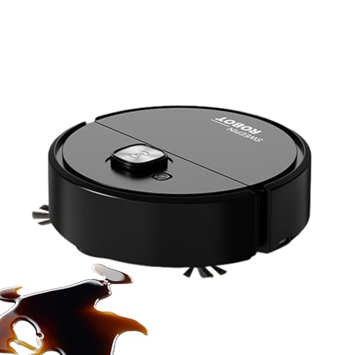 Robot aspirador, inteligente y fuerte succión compacta, aspiradoras para el hogar, para el suelo, para polvo, escombros, cabello, sala de estar, dormitorio, dormitorio universitario, apartamento