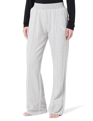 Emporio Armani Pantalones icónicos de Rizo de Ajuste Holgado para Mujer, Color Gris, Talla M, Gris, M