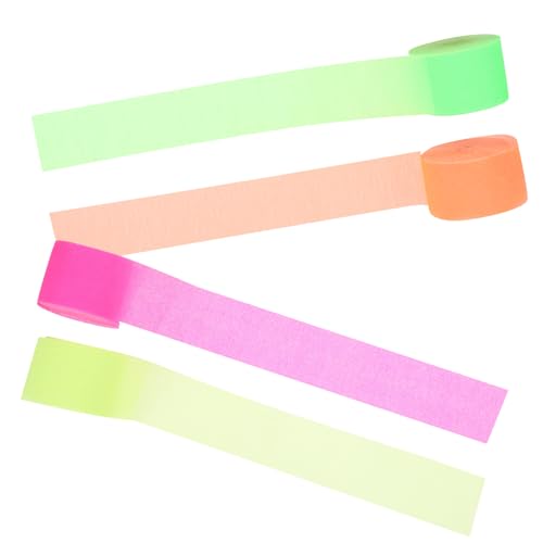 CIYODO 8rollos Serpentinas De Papel Crép para Bodas Cumpleaños Serpentinas De Papel Coloridas Decoración De Fiesta De Cumpleaños Cinta De para Fiestas Crép Multifunción Suministros