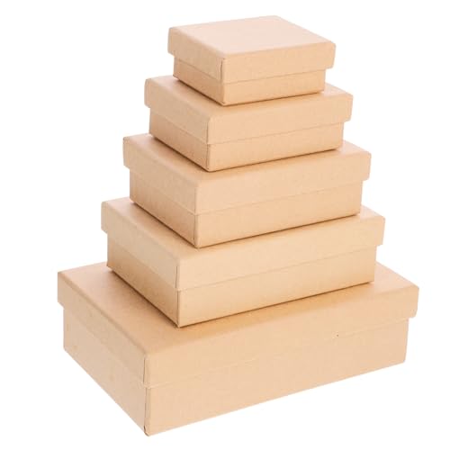 TOGEVAL 5個 収納ボックス 大きい コード 結婚式の好意ボックス キャ