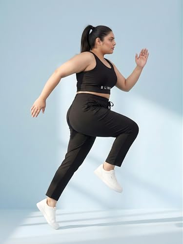 Image of BLINKIN Ankle Length Plus Size Cotton Track Pant for Woman | Ultimate Summer Lowers & Pajama for Women Pack of 2 (combo-plus-86)